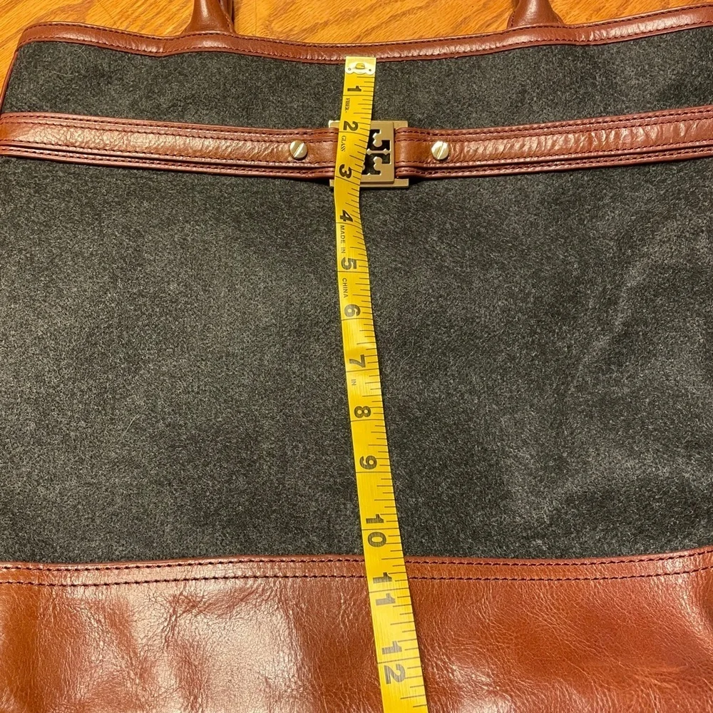 Authentic Flannel Tory Burch Shoulder Tote